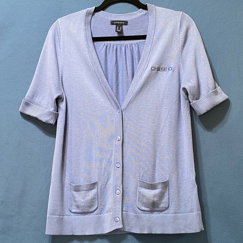Light Blue Cardigan Chase Uniform Used, Size M